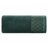 Ręczniki - Ręcznik Layla (07) Ciemnozielony 50 x 90 cm - miniaturka - grafika 1