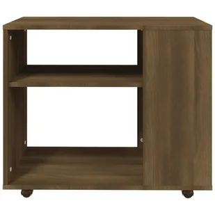 Lumarko Stolik boczny, brązowy dąb, 70x35x55 cm - Ławy i stoliki kawowe - miniaturka - grafika 6