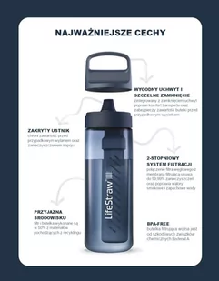 LifeStraw Go 2.0 Niebieska butelka filtrująca 0,65L Aegean Sea - Butelki filtrujące - miniaturka - grafika 10