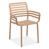 Fotele i krzesła ogrodowe - Krzesło Nardi DOGA Cappuccino - miniaturka - grafika 1