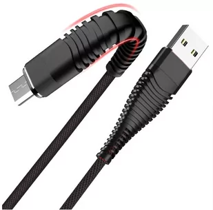 LIBOX Kabel USB micro USB wzmacniany czarny LB0152 LIBOX LB0152 - Kable USB - miniaturka - grafika 1