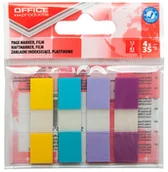 Etykiety samoprzylepne i bloki etykiet - Office products Zakładki indeksujące PP, 12x43mm, 4x35 kart., zawieszka, mix kolorów pastel 14223824-99 - miniaturka - grafika 1