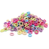 Ozdoby do włosów - Zestaw Gumki Do Włosów Wielokolorowe Miękkie Frotki Gumka Frotka 100 Sztuk - miniaturka - grafika 1