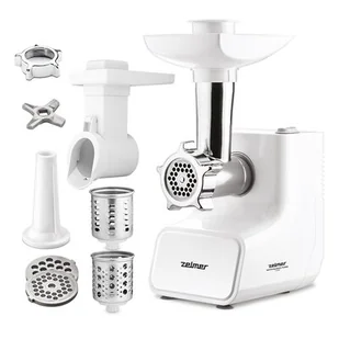 Maszynka Do Mielenia Mięsa Zelmer ZMM3512B Szatkownica Biała 1500W 2KG/MIN - Maszynki do mięsa - miniaturka - grafika 1