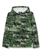 Bluzy dla chłopców - Hurley Chłopięca bluza Hrlb Naturals pełny zamek błyskawiczny po bluza, Zielony (zielony kamuflaż), 10 Lat 984792 - miniaturka - grafika 1