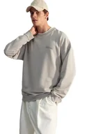 Bluzy męskie - TRENDYOL MAN BLUZA MĘSKA BEŻOWA Z OKRĄGŁYM DEKOLTEM I HAFTEM M 5DA - miniaturka - grafika 1