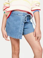 Spodenki damskie - Tommy Hilfiger Szorty jeansowe KG0KG07919 Niebieski Regular Fit - miniaturka - grafika 1