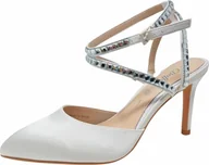 Czółenka - Buffalo Nadia buty ślubne czółenka damskie w kolorze białym, rozmiar 39 - miniaturka - grafika 1