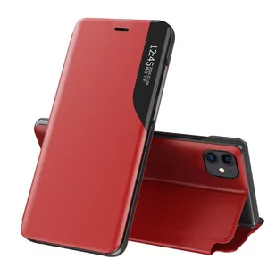 Eco Leather View Case elegancki futerał etui z klapką i funkcją podstawki iPhone 13 mini czerwony - Etui i futerały do telefonów - miniaturka - grafika 1