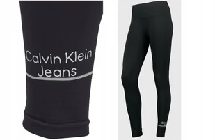 Ck Calvin Klein Leginsy Damskie Microfiber Black S - Legginsy - miniaturka - grafika 1