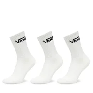 Skarpetki męskie - Zestaw 3 par wysokich skarpet unisex Vans VN000QBV Biały - miniaturka - grafika 1