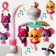 Karuzele dla niemowląt - KARUZELA KARUZELKA PODRÓŻNA WÓZEK ŁÓŻECZKO MUZYKA - miniaturka - grafika 1