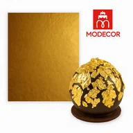 Dodatki do ciast w proszku - Złota folia spożywcza jadalna 2 arkusze Golden Touch XL 26x35 - Modecor - miniaturka - grafika 1