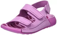 Buty dla dziewczynek - Ecco Dziewczęce sandały 2ND Cozmo Infant Flat San Sandal, różowe, 19 EU, różowy, 19 EU - miniaturka - grafika 1