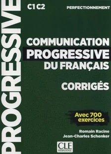 Racine Romain, Schenker Jean-Charles Communication Progressive du Francais Perfectionnement Corriges - Książki do nauki języka francuskiego - miniaturka - grafika 1