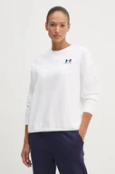 Bluzy damskie - Under Armour bluza damska kolor biały z aplikacją - miniaturka - grafika 1