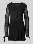 Sukienki - Sukienka casualowa taliowana z głębokim dekoltem w serek model ‘WRAP DRESS’ - miniaturka - grafika 1