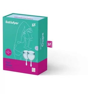 Satisfyer Satisfyer Feel Good Menstrual Cup Set Light Blue - Kubeczki menstruacyjne - Kubeczki menstruacyjne - miniaturka - grafika 2