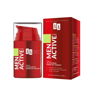 Men Active Care 3w1 ultralekki krem do twarzy 50 ml - Kremy do twarzy - miniaturka - grafika 1