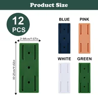 Meble modułowe i akcesoria - UCHWYT SAMOPRZYLEPNY ŚCIENNY NABLATOWY LISTWA ZASILAJĄCA GNIAZDO BIURKA 12X - miniaturka - grafika 1