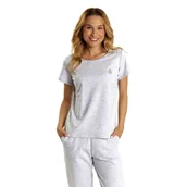 Koszulki i topy damskie - T-Shirt damski Golden Queen, szary melanż/Golden queen - miniaturka - grafika 1