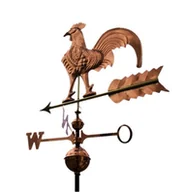 Pozostałe ozdoby ogrodowe - MAX Wiatrowskaz ogrodowy Kogut z miedzi - miniaturka - grafika 1