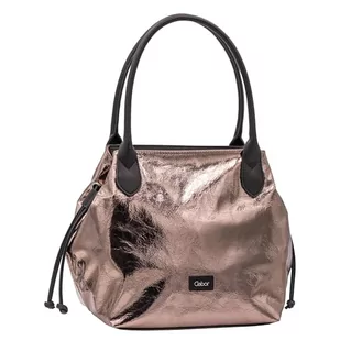 Gabor bags Granada Metallic damska torba na ramię torba na ramię zamek błyskawiczny średnia duża szara, szary, m, Nowoczesny - Torebki damskie - miniaturka - grafika 1