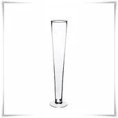 Wazony i flakony - Wazon szklany pokal, stożek H-50 cm D-9,5 cm - miniaturka - grafika 1