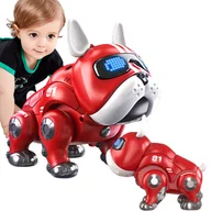 Zabawki interaktywne dla dzieci - Pies Bulldog Na Baterie Zabawka Dla Dzieci - miniaturka - grafika 1