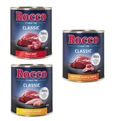 Mokra karma dla psów - Korzystny pakiet Rocco Classic, 12 x 800 g - Mix drobiowy: wołowina/kurczak, wołowina/serca drobiowe, wołowina/indyk - miniaturka - grafika 1