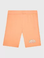 Spodenki damskie - Guess Szorty sportowe J3RD09 J1311 Pomarańczowy Slim Fit - miniaturka - grafika 1
