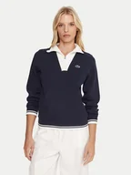 Bluzy damskie - Lacoste Bluza SF8634 Granatowy Regular Fit - miniaturka - grafika 1