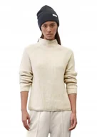 Swetry damskie - MARC O'POLO KREMOWY BAWEŁNIANY SWETER Z GOLFEM GŁADKI M 6BA - miniaturka - grafika 1