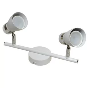 Minimalistyczny spot regulowany Dez sufitowy biały chrom - Lampy sufitowe - miniaturka - grafika 1