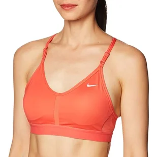 Nike CZ4456-850 W NK Indy V-Neck Biustonosz Sportowy Damski Ember Glow/Ember Glow/Ember Glow/WH Rozmiar 2XL - Biustonosze - miniaturka - grafika 1