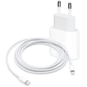 Ładowarki do telefonów - ŁADOWARKA 20W + KABEL LIGHTNING 2M USB-C - miniaturka - grafika 1