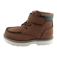 Buty dla dziewczynek - Buty Skechers Jr 405672N/BRN brązowe - miniaturka - grafika 1