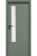 Drzwi wewnętrzne - Pol-Skone Dzwi Wewnętrzne Z Szybą Haptic 04 651 Verde - miniaturka - grafika 1