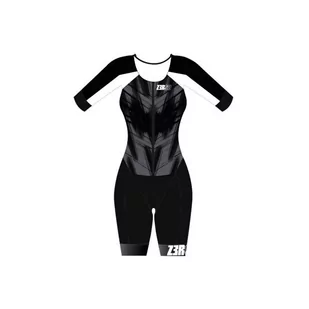 ZEROD Strój triathlonowy damski RACER TT SUIT black vivacity - Bielizna sportowa męska - miniaturka - grafika 1
