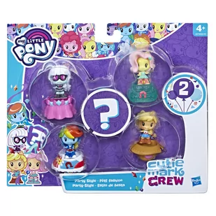 Hasbro My Little Pony, Cutie Mark Crew, figurki Party Style, E0193/E2730 - Figurki dla dzieci - miniaturka - grafika 1