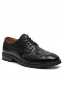 Półbuty damskie - Gino Rossi Półbuty Dante czarne męskie rozmiar 40 - miniaturka - grafika 1