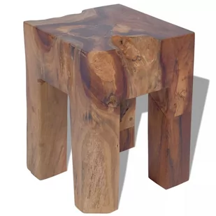 vidaXL Taboret z litego drewna tekowego 30x30x40 cm - Taborety i hokery - miniaturka - grafika 1