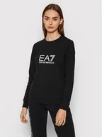Bluzy damskie - EA7 Emporio Armani Bluza 8NTM35 TJCQZ 1200 Czarny Regular Fit - miniaturka - grafika 1