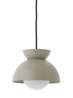 Lampy sufitowe - Szarobeżowa, nowoczesna lampa wisząca Butterfly - miniaturka - grafika 1