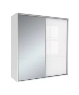 Szafa Tivoli 125X210 B/3Bp/3L Biały Połysk / Lustro - Szafy - miniaturka - grafika 1
