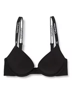 Biustonosze - Calvin Klein Push Up Plunge Biustonosz o kroju plunge Kobiety, czarny (Nero), 75B - miniaturka - grafika 1