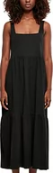Sukienki - Urban Classics Women's Ladies 7/8 Length Valance Summer Dress sukienka, czarna, XL - miniaturka - grafika 1
