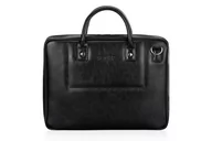 Teczki i aktówki - Skórzana aktówka, torba na laptopa SL21 Belfast czarny - miniaturka - grafika 1