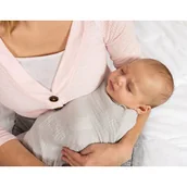 Otulacze - BabyMatex Kocyk dziecięcy 80x120 Muslin otulacz szary - miniaturka - grafika 1