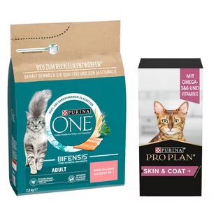 Purina ONE Adult, łosoś ze zbożem pełnoziarnistym - 2,8 kg - Sucha karma dla kotów - miniaturka - grafika 1